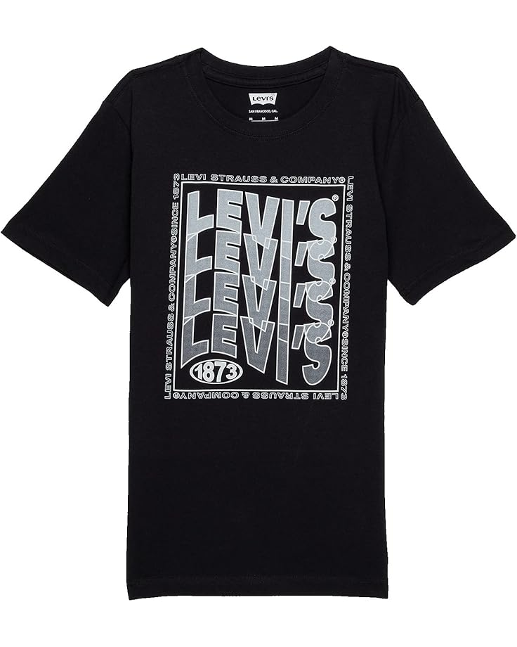 

Футболка Levi's Kids Wavy Logo Tee Shirt, черный