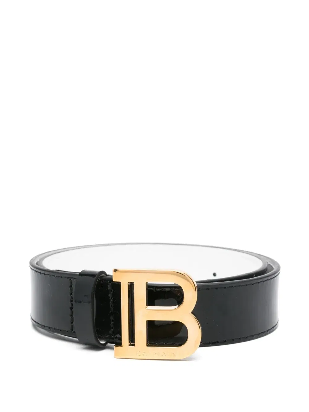 Кожаный ремень Balmain Kids, серый