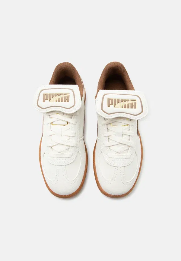 Кроссовки Palermo premium jr Puma, цвет слоновая кость с инеем/хайт кофе/золотистый — фото 4