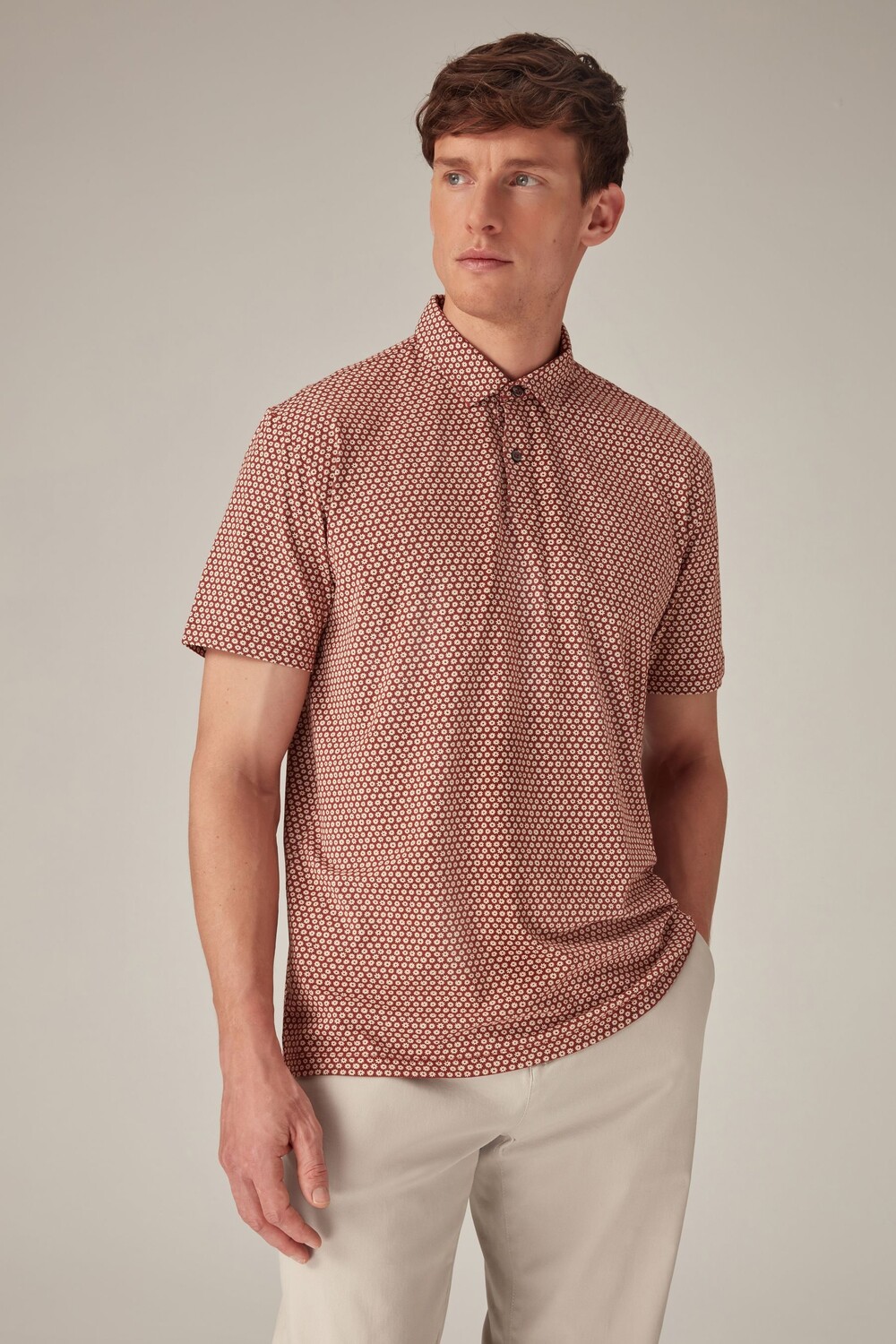 

Рубашка-Поло с принтом Next, оранжевый