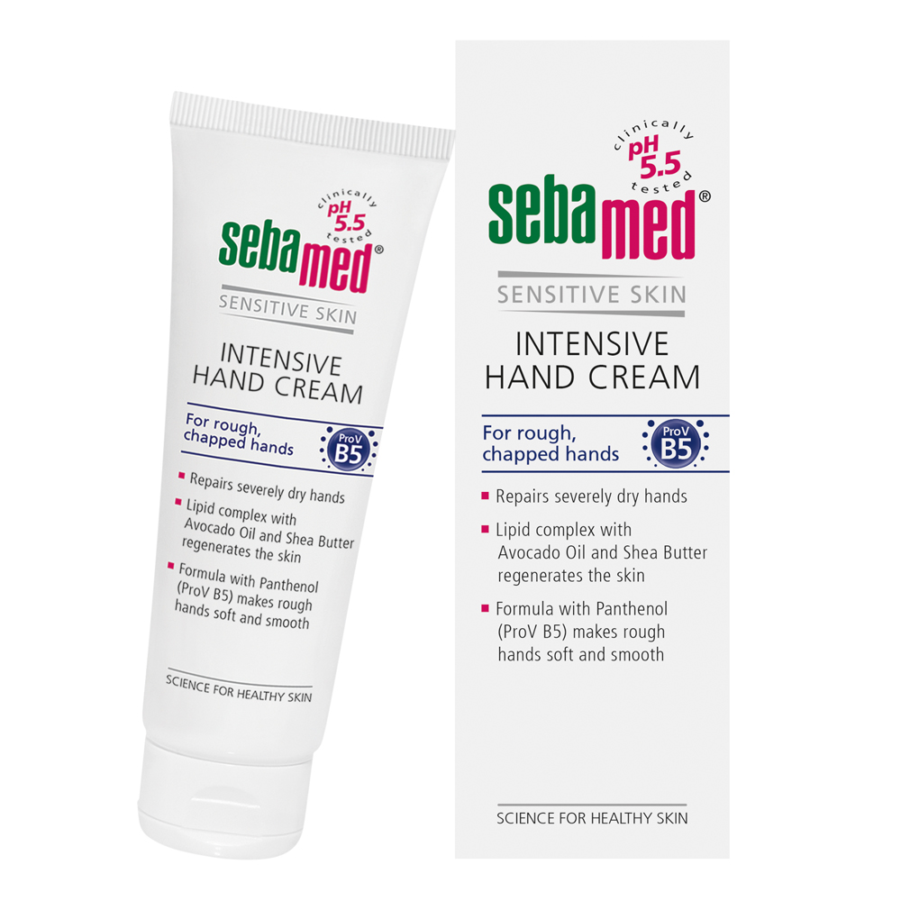 

Крем для рук с пантенолом intensive hand cream Sebamed, 75 мл