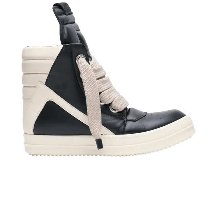 

Кроссовки Rick Owens Rick Owens Hollywood Jumbo Lace Geobasket High 'Black Milk', черный