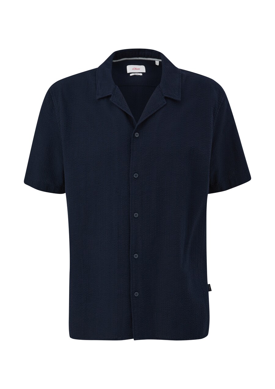 

Повседневная рубашка s.Oliver Regular fit Button Up Shirt, ночной синий