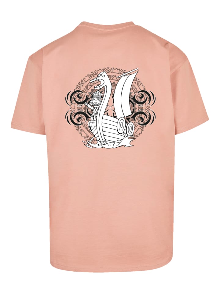 

Футболка большого размера Wickie and the Strong Men янтарного цвета F4NT4STIC