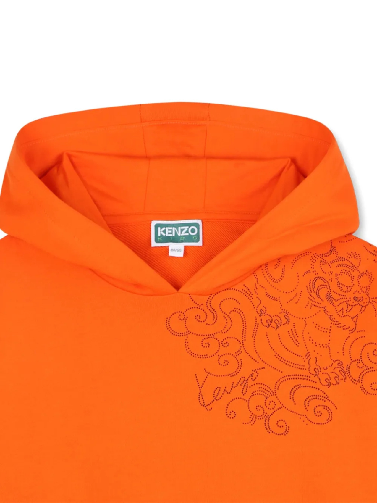 Толстовка Kenzo Kids с графическим принтом, оранжевый — фото 3