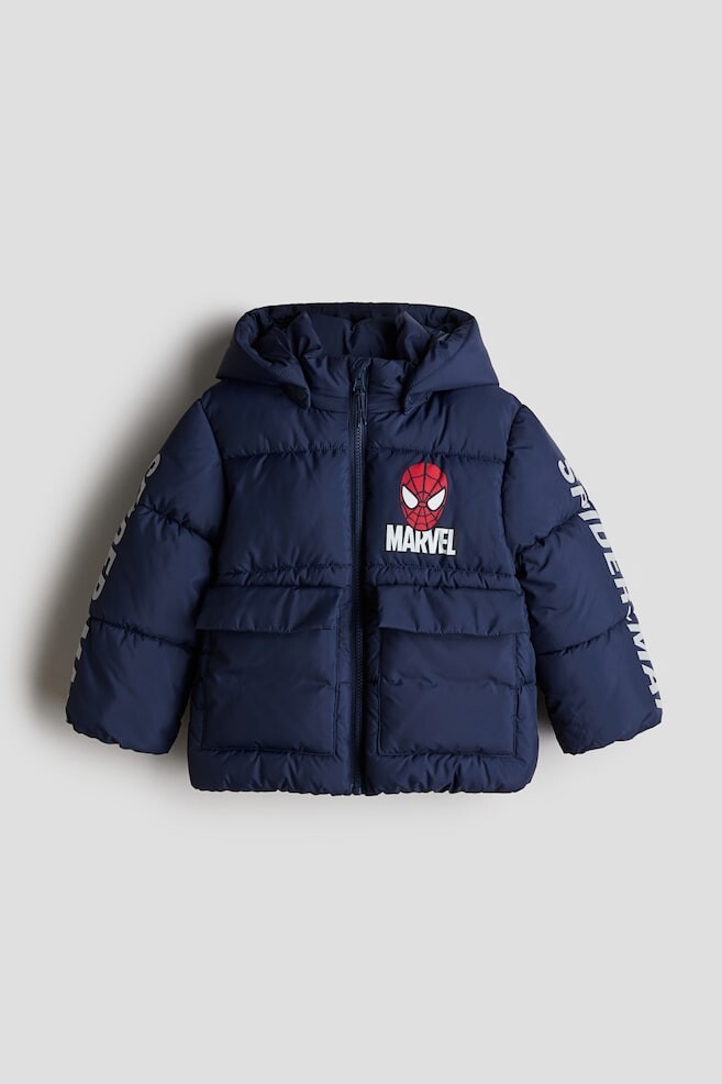 

Водоотталкивающая куртка пуховик H&M, синий