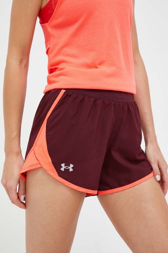 

Шорты для бега Fly-By 2.0 Under Armour, бордовый