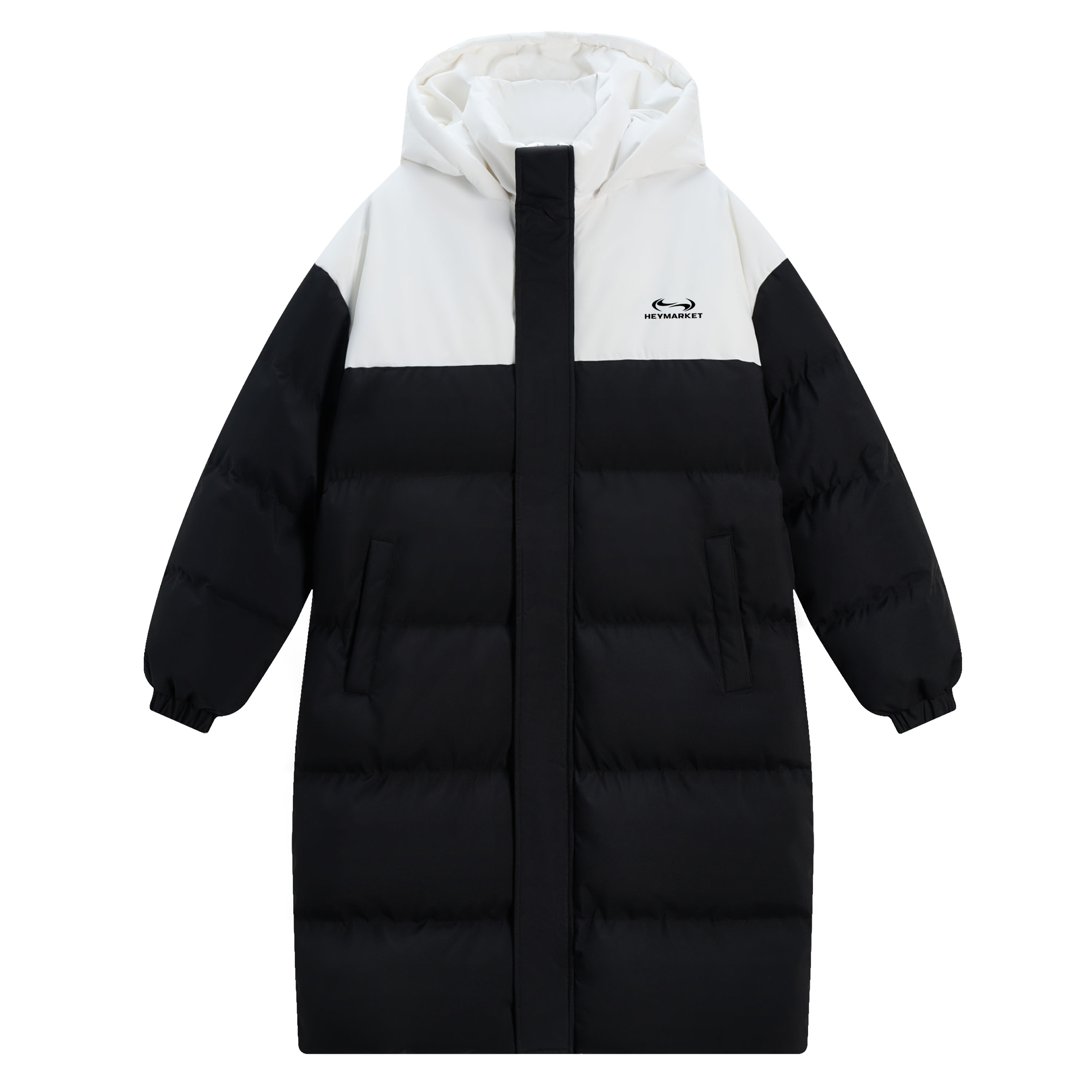 

HEYMARKET Пуховик Unisex, White & Black