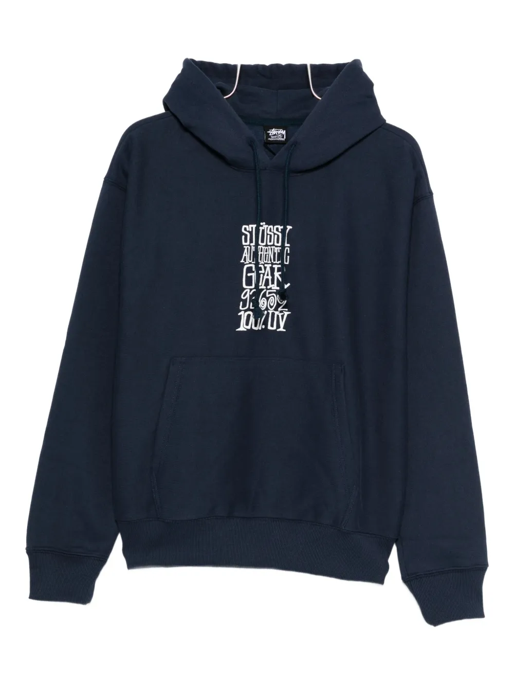 

Худи с принтом-текстом Stüssy, синий