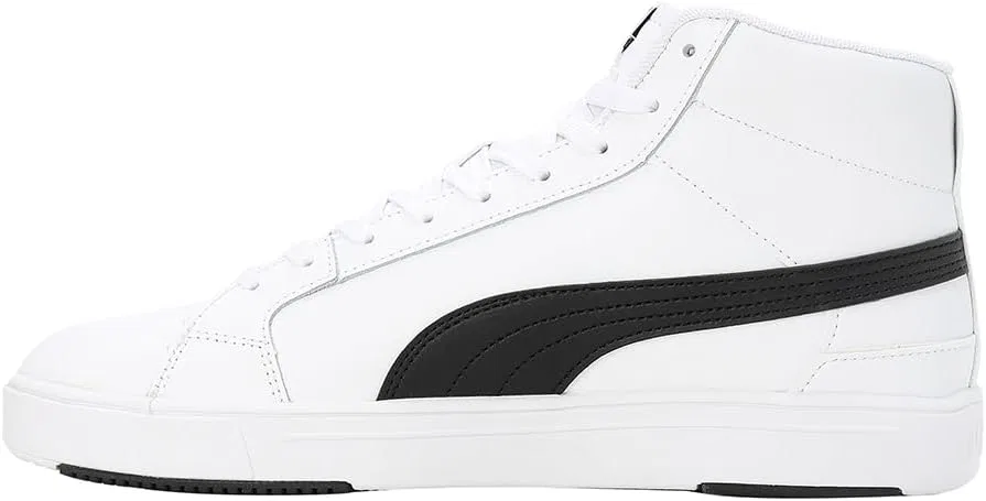 Кроссовки PUMA Unisex Serve Pro Lite Mid Trainers, Puma White Puma Black Puma Team Gold — фото 2