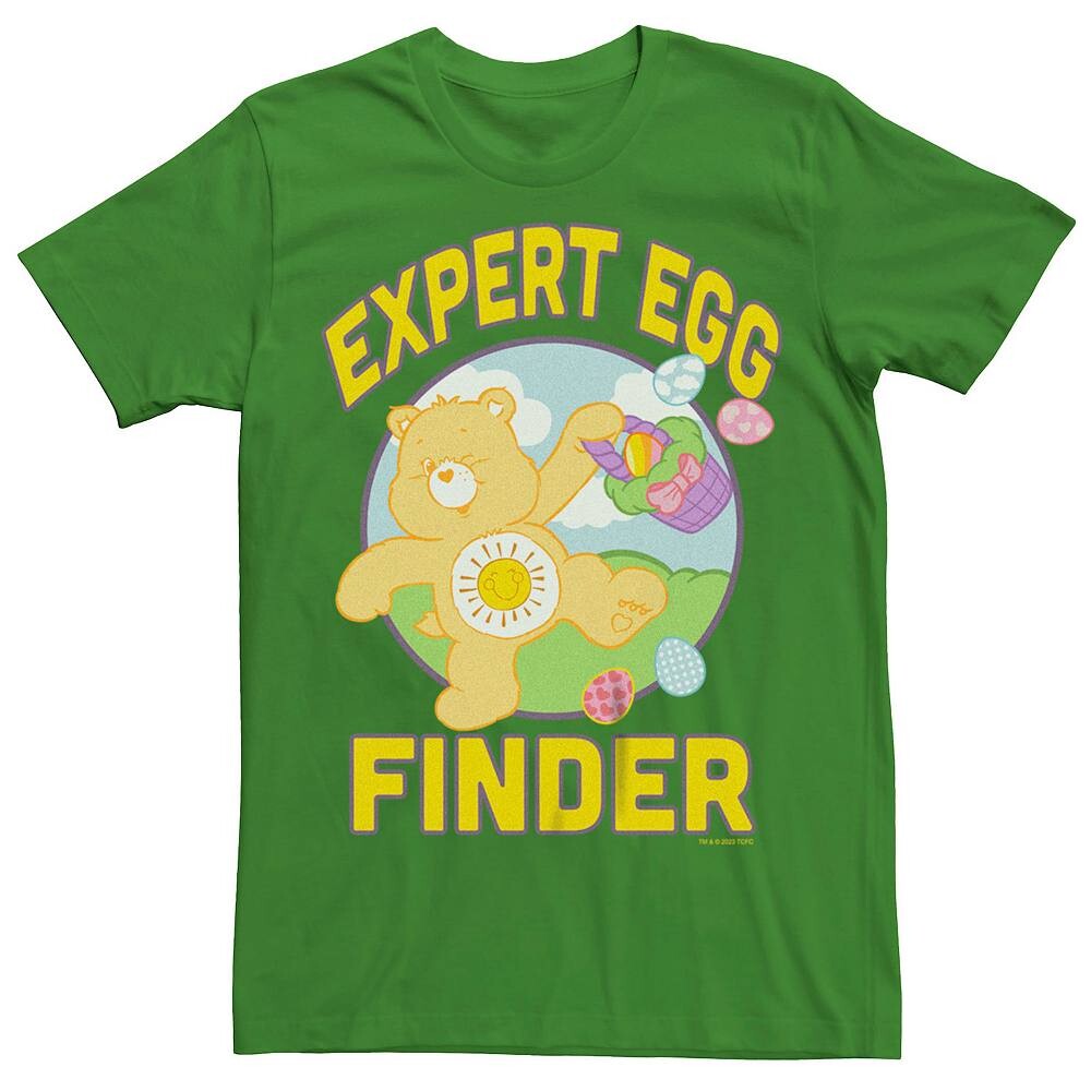 

Мужская футболка с рисунком Care Bears Expert Egg Finder Licensed Character, цвет Kelly