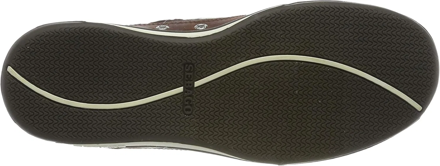 Мужские лодочные туфли Sebago Docksides Portland Crazy H, Brown Dark Brown 983 — фото 4