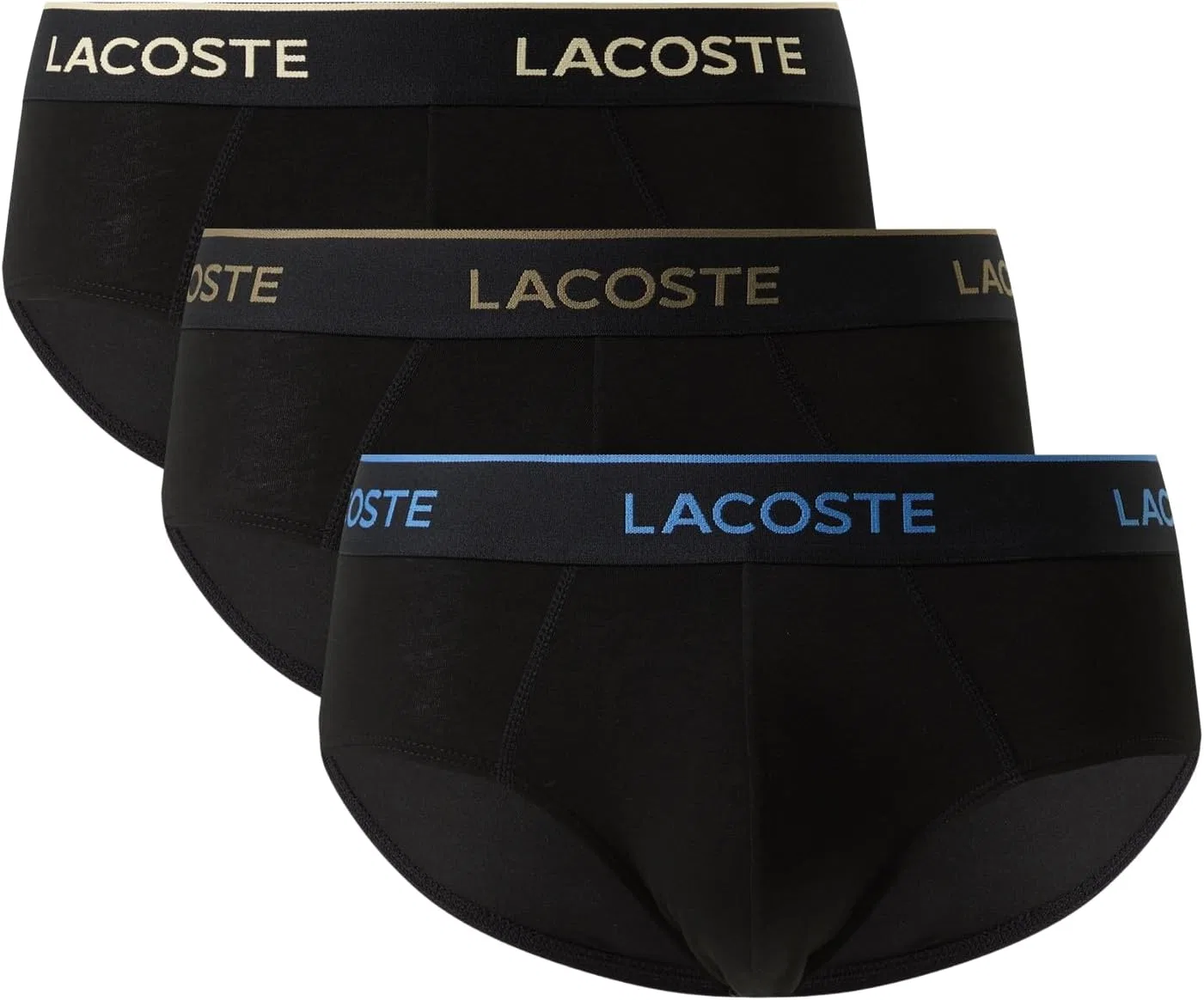 Боксеры Lacoste, хлопок с эластаном, черный/дымчатый/оливковый/кунжутный