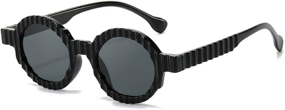 

Уникальные круглые солнцезащитные очки для женщин, модные двухцветные очки с защитой от УФ-излучения UV400, для мужчин в стиле панк, градиентные солнцезащитные очки SKFGNX, Black Gray