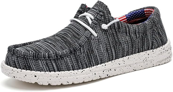 

Мужские повседневные тканевые лоферы слипоны, легкие дышащие мокасины для пар, удобная обувь для прогулок и катания на лодке Generic, серый