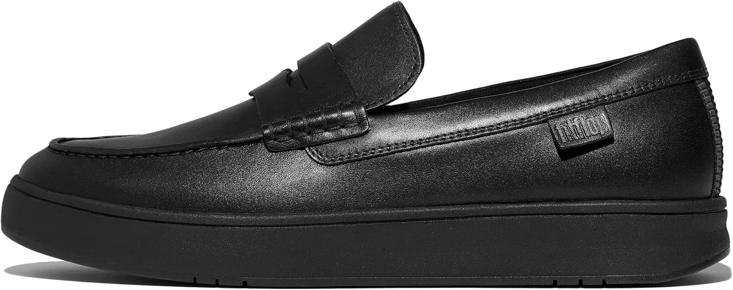 Мужские кожаные лоферы Fitflop Rally, Black