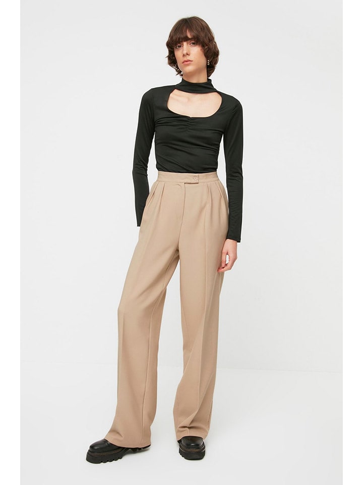 

Тканевые брюки trendyol Marlenehose, бежевый
