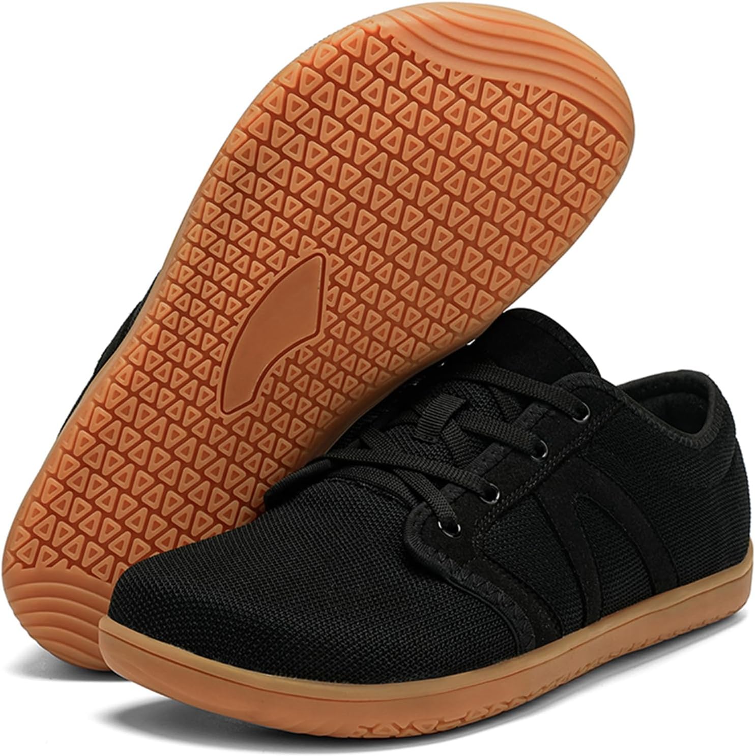 

Мужские широкие минималистичные кроссовки для ходьбы, Подошва с нулевым перепадом Medasain, черный