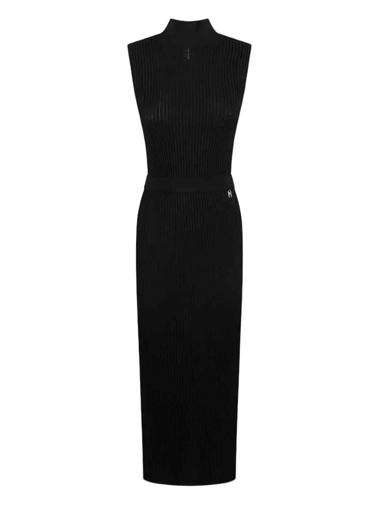 

Elisabetta Franchi платье макси в рубчик, черный
