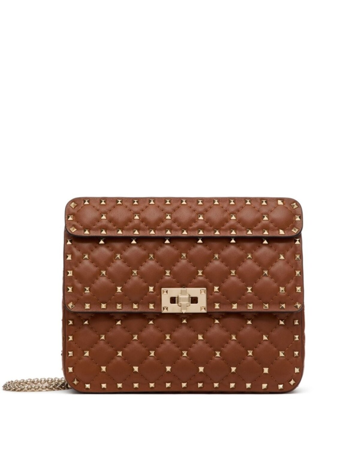

Valentino Garavani сумка на плечо Rockstud Spike, коричневый