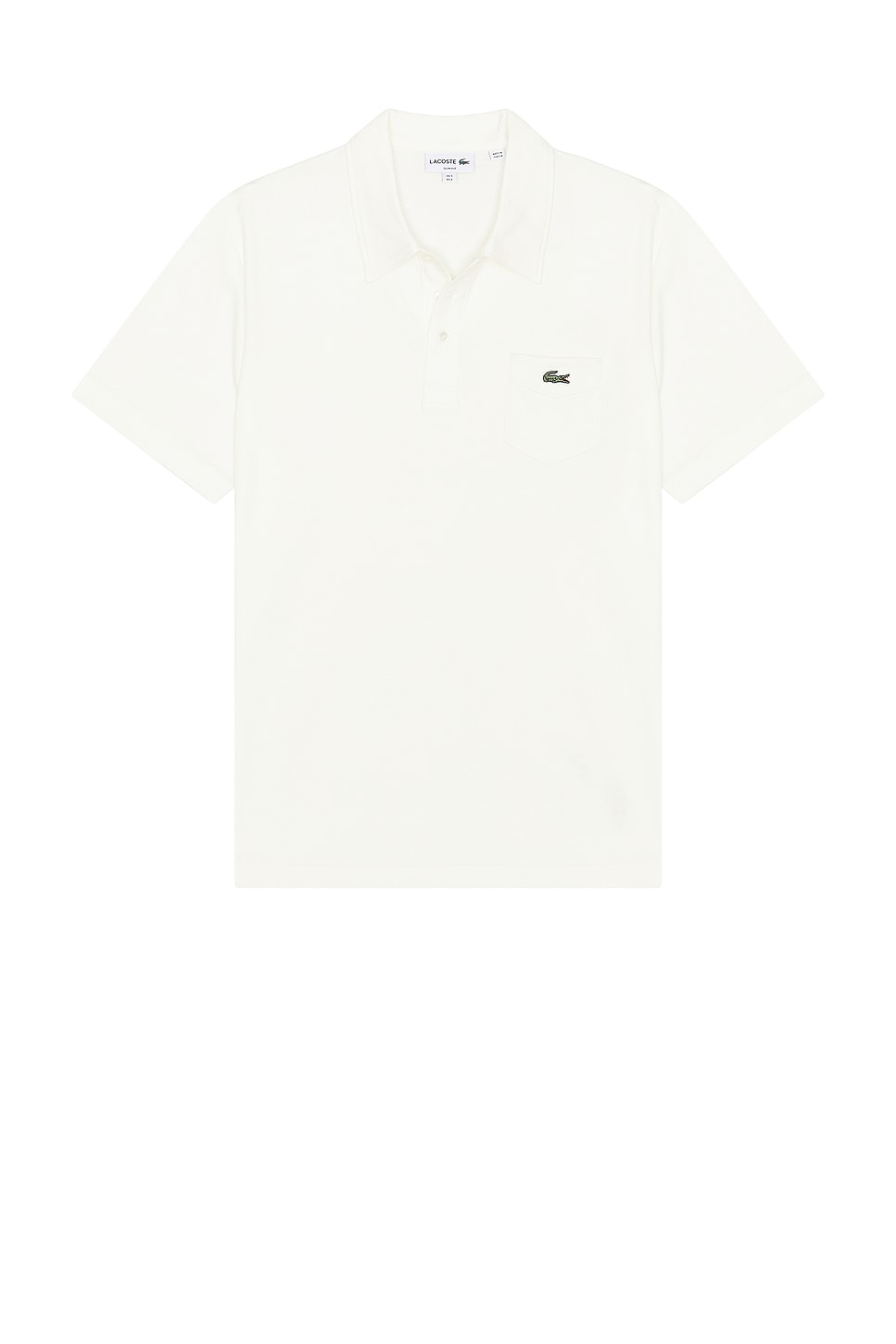 

Хлопковая поло облегающего покроя Lacoste, white