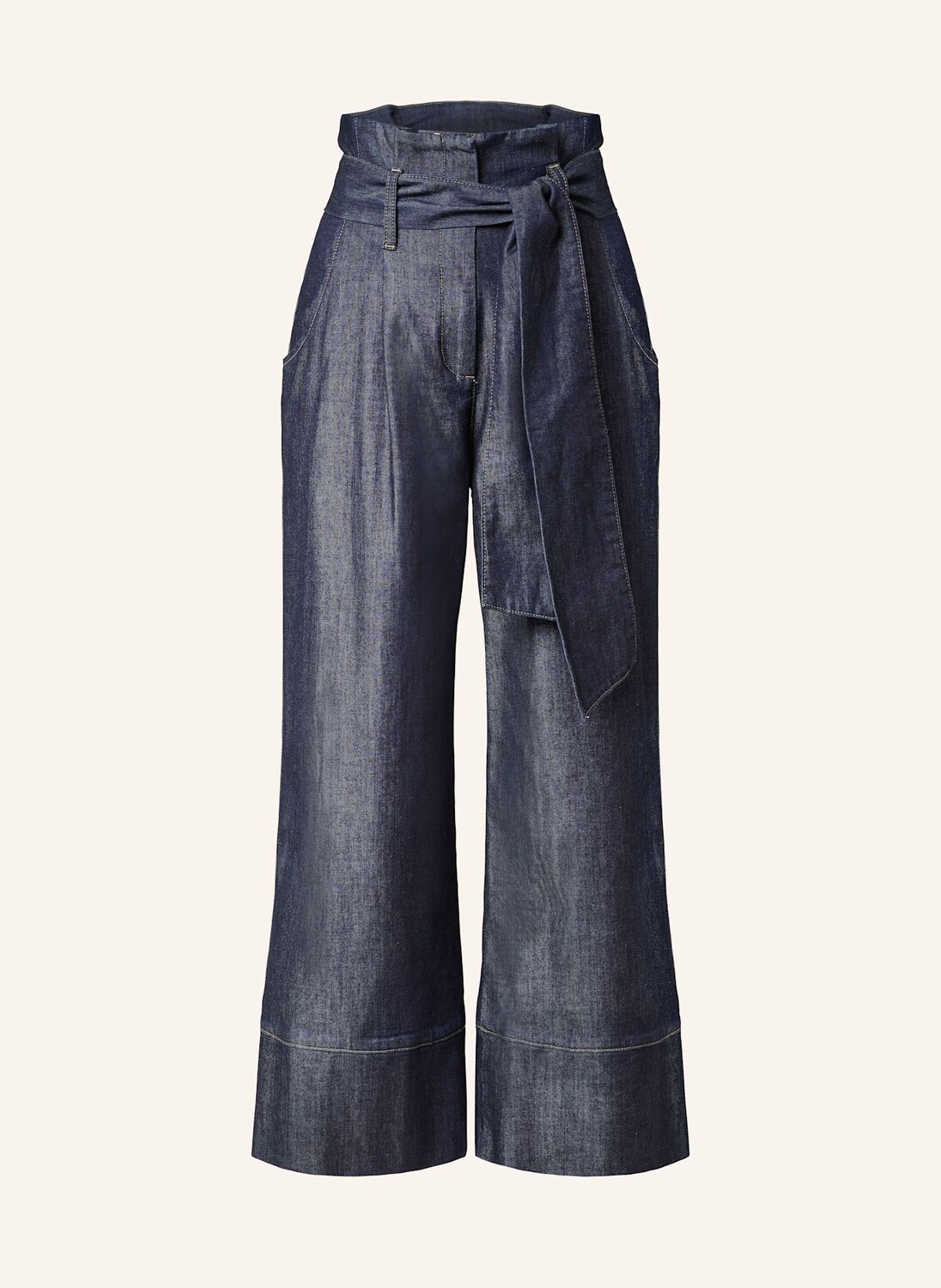 

Брюки из бумажного пакета MORE, цвет 0963 DARK BLUE DENIM