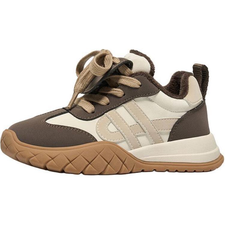 

Нескользящие, износостойкие, водостойкие, теплые, низкие, детские, повседневные кроссовки для детей Hush Puppies, коричневый