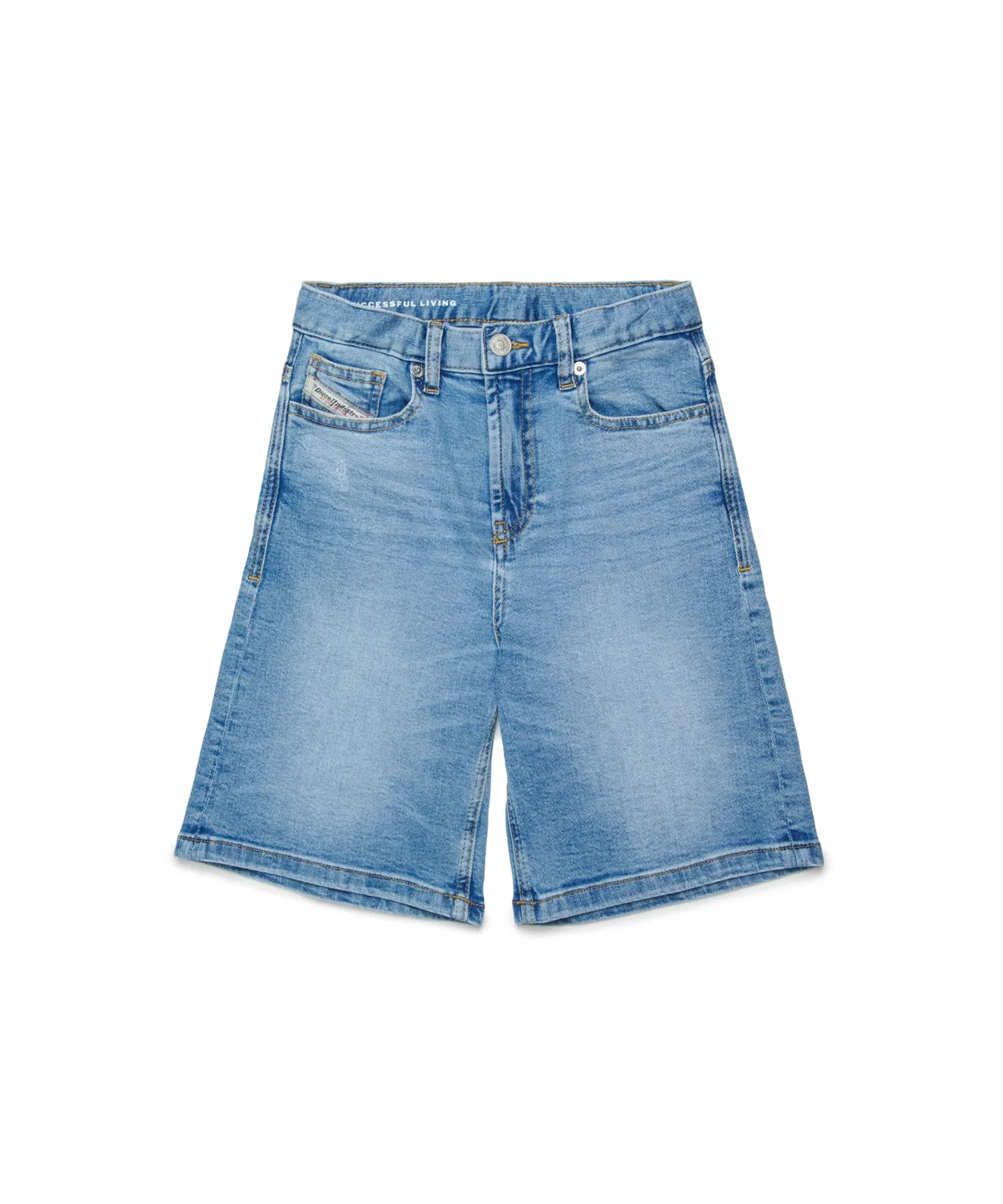 Детские джинсовые шорты Diesel D-ARGJX-SHORT-J светло-индиго
