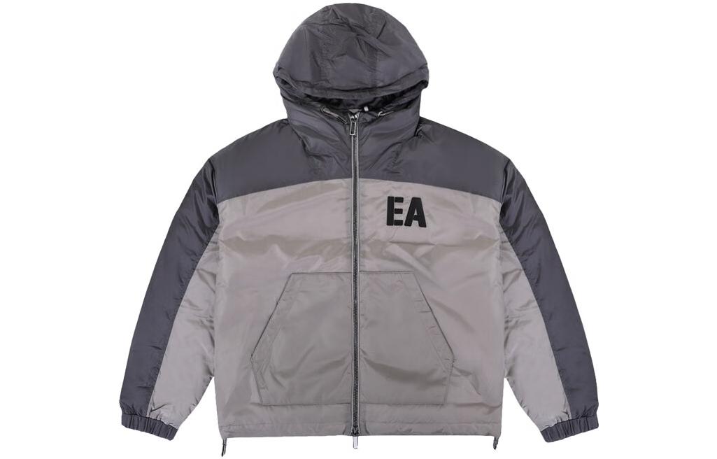 Куртка с вышитым логотипом EMPORIO ARMANI, светло-серый — фото 3