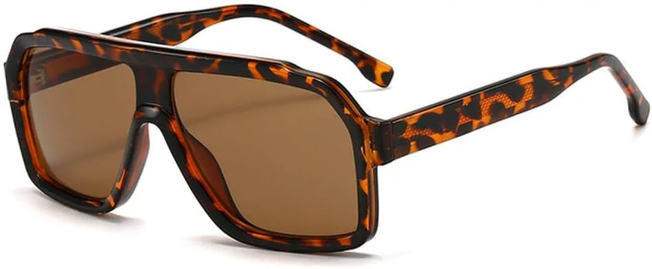 

Классические солнцезащитные очки для женщин и мужчин, роскошные солнцезащитные очки в крупной оправе для мужчин, винтажные очки для вождения LVTFCO, Leopard Brown