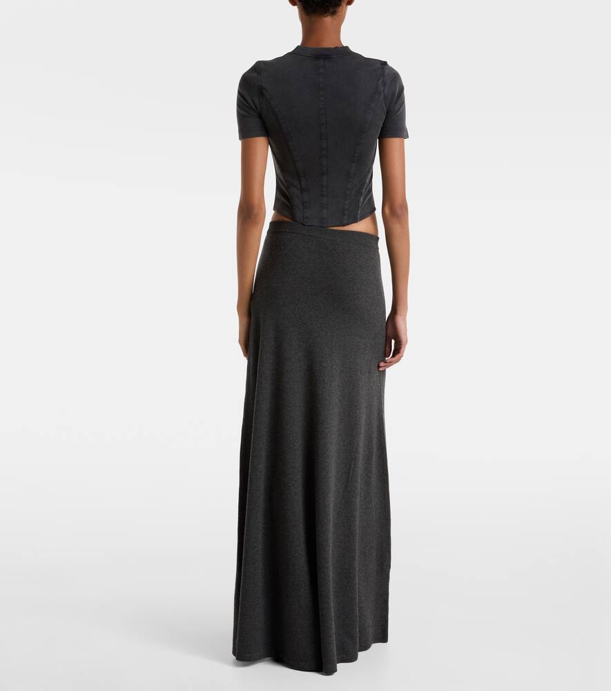 Хлопковая футболка из джерси Balenciaga, Faded Washed Black — фото 3