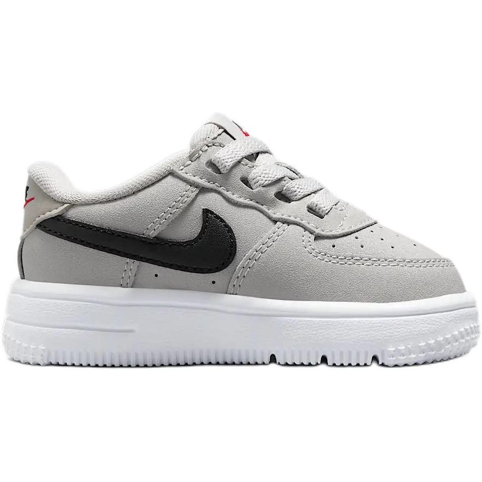 Nike Force 1 low lv8 easyon нескользящие износостойкие низкие детские ботинки gray/white/black для малышей — фото 3