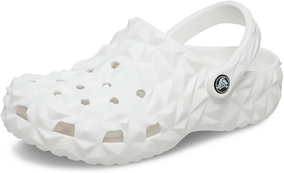 Унисекс Сабо Crocs Classic Geometric Name ‎Crocs, белый — фото 2