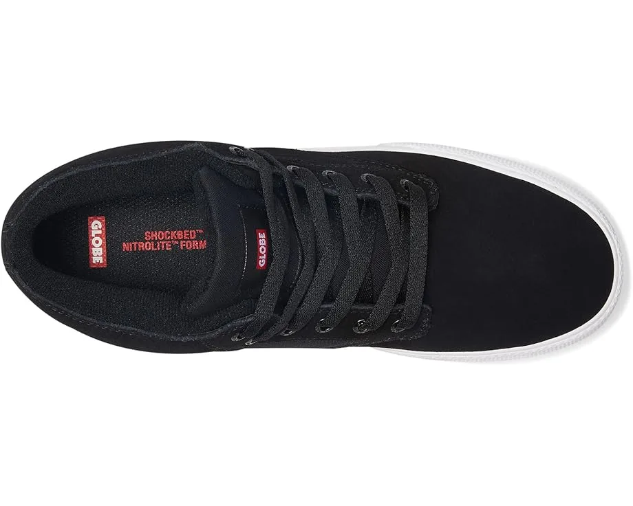 Кроссовки Globe Motley Mid, Black/White/Gum — фото 2