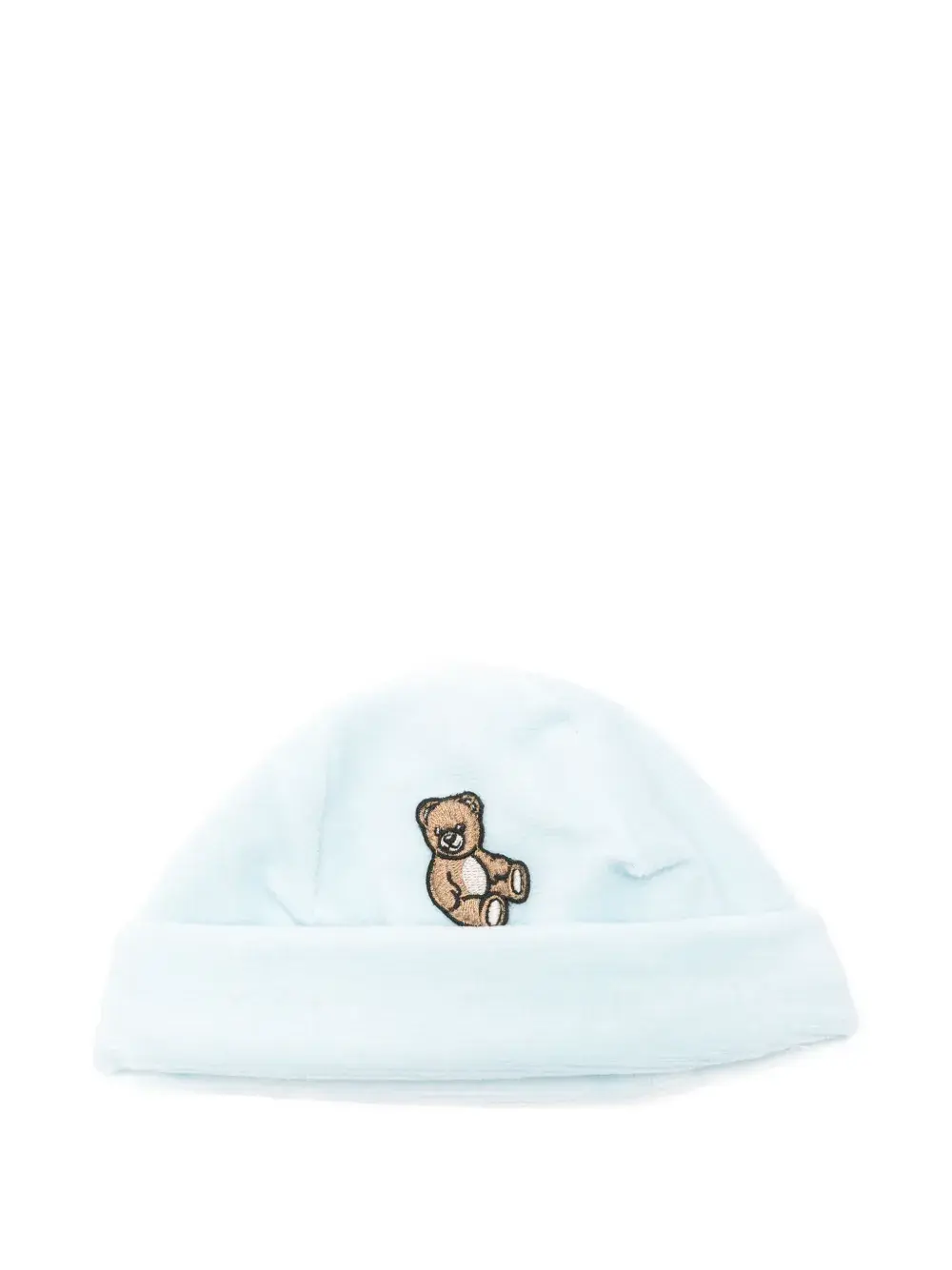 

Шапка-бини с мотивом "медвежонок" Moschino Kids, синий