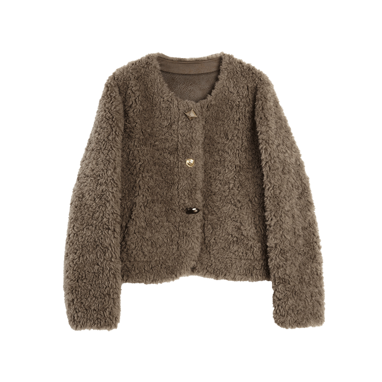 

ELLE Толстовка Furs Women's Coffee с круглым вырезом