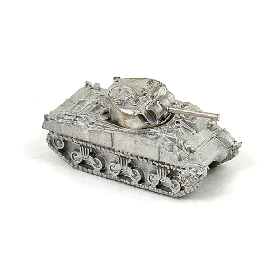 

M4A3 75-мм Шерман 1943 г., выпуклая башня, WWII Micro Armour - United States - Halftracks (1:285)