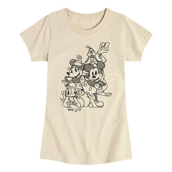 

Футболка с принтом Mickey & Friends для девочек 7-16 лет Disney, Beige