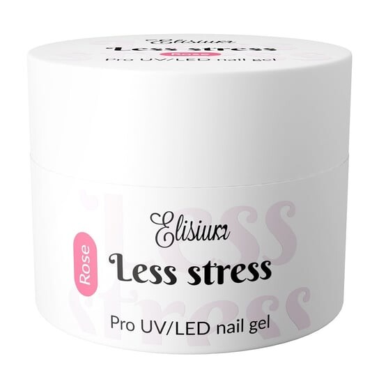 

Строительный гель, роза, 40мл Elisium, Less Stress Builder Gel