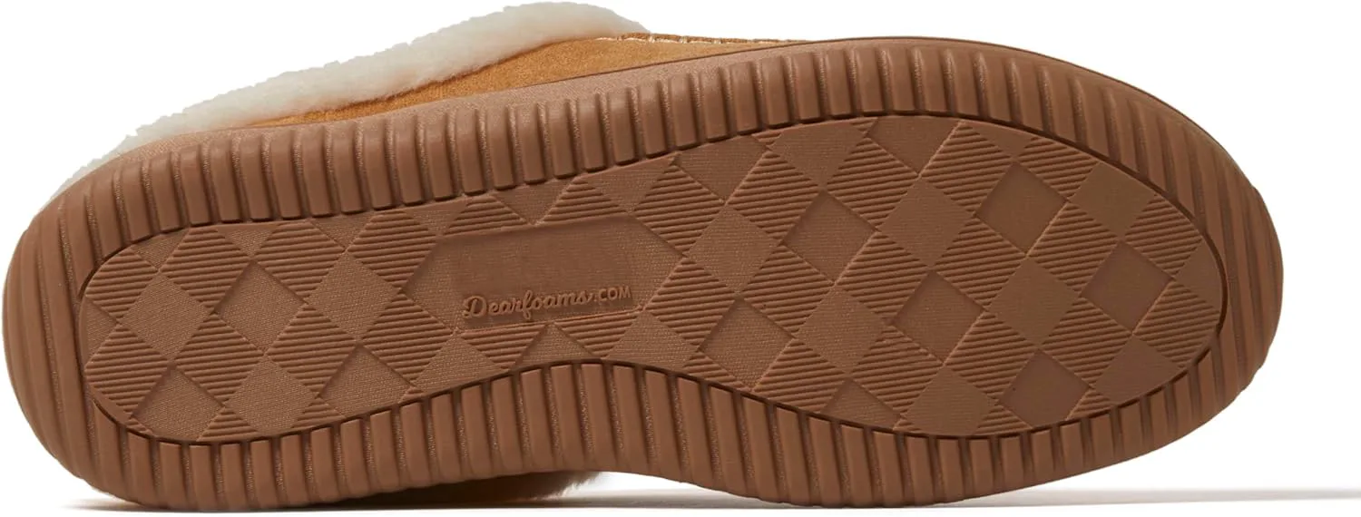 

Мужские домашние шлепанцы Dearfoams Baro с мемори-пеной для дома и улицы