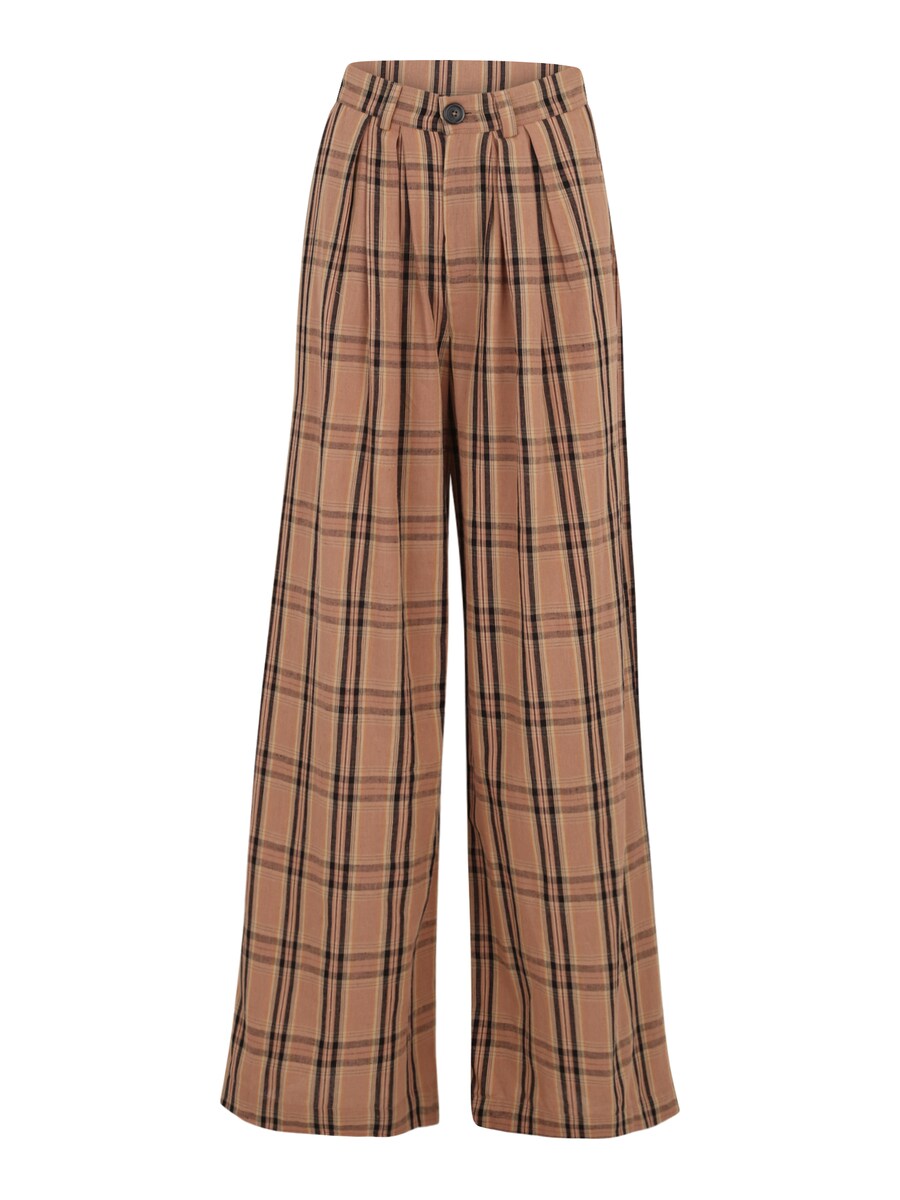 

Свободные брюки со складками спереди Noisy May Tall NMCORRINE, Brocade/Dark Brown