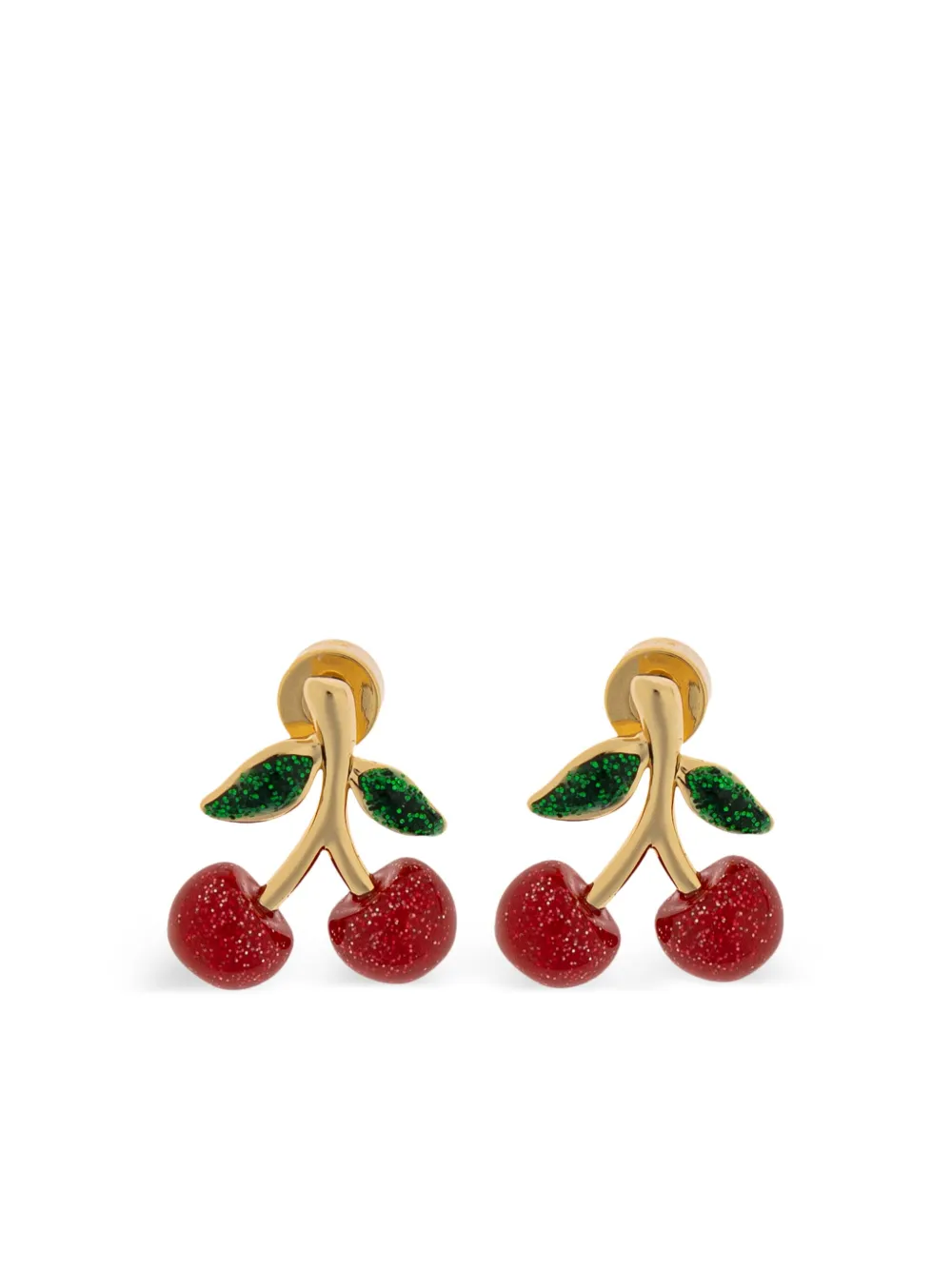 

Серьги-гвоздики в форме вишен Coach, золотистый