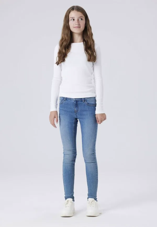 Джинсы узкие Two Soon, Medium Blue Denim