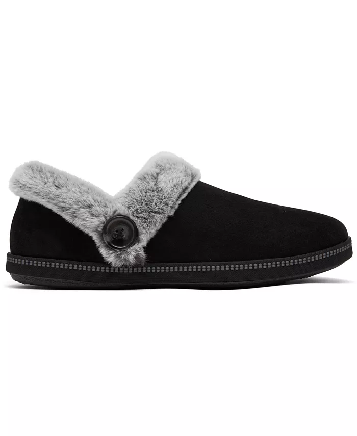 Женские уютные тапочки Cozy Campfire - French Toast от Finish Line Skechers, черный — фото 2
