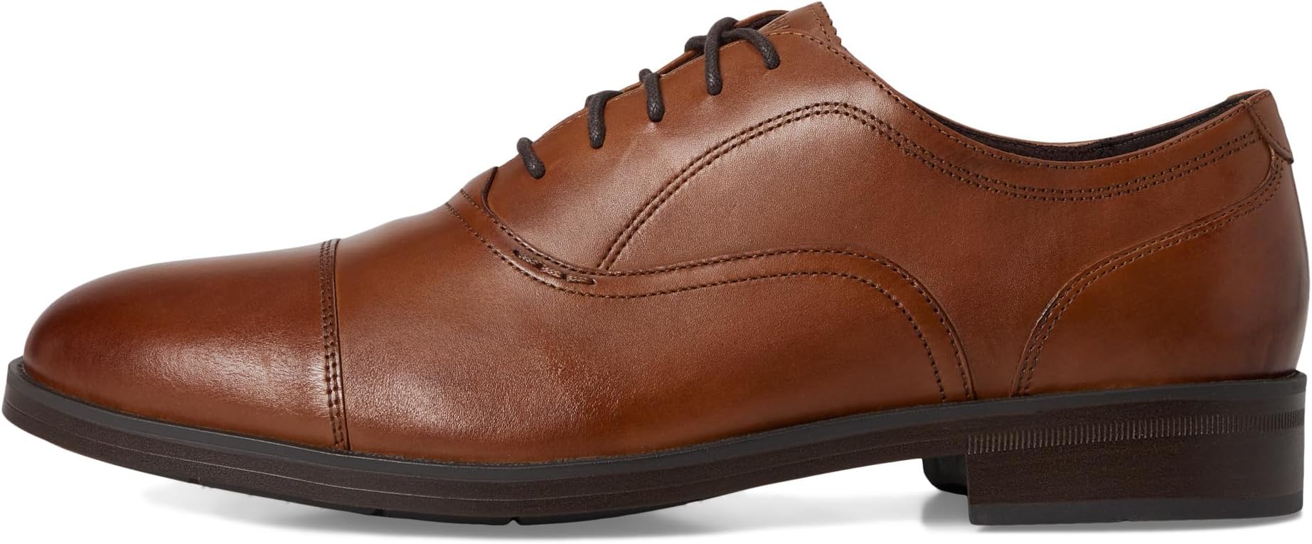 Оксфорды Cole Haan Newmark Grand Cap Toe Oxfords, цвет British Tan/Dark Brown — фото 4