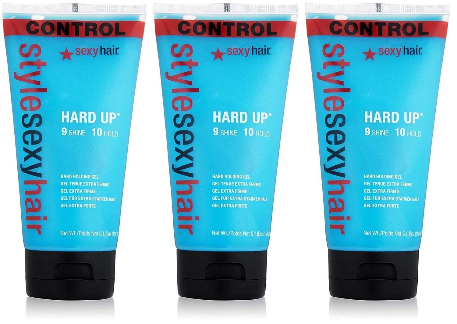 Гель для волос Hard Up Gel от Style Sexy Hair, 3 упаковки по 5.1 унции Sexyhair