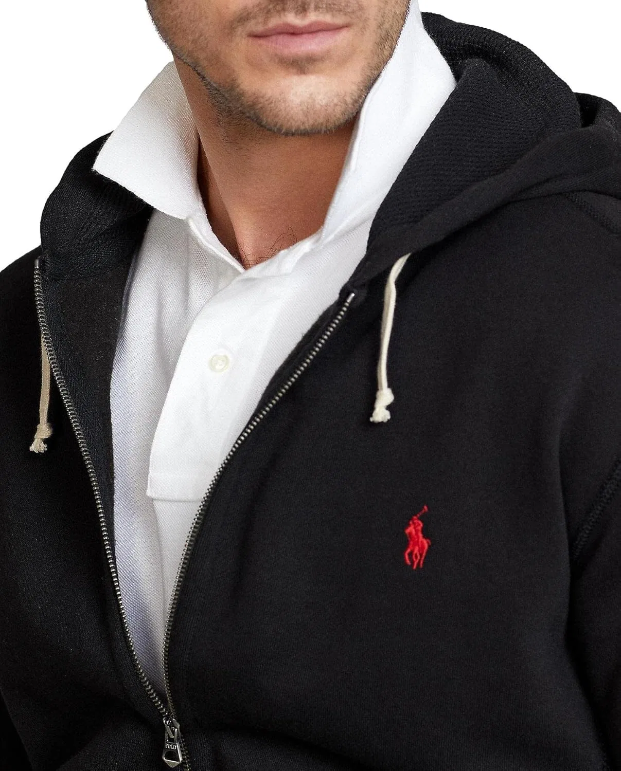 Худи на молнии POLO RALPH LAUREN, цвет True Black — фото 4