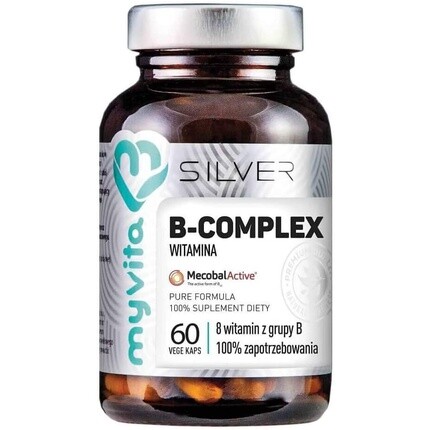 

Комплекс B, 8 витаминов группы B, 60 капсул Myvita Silver Pure, Proness