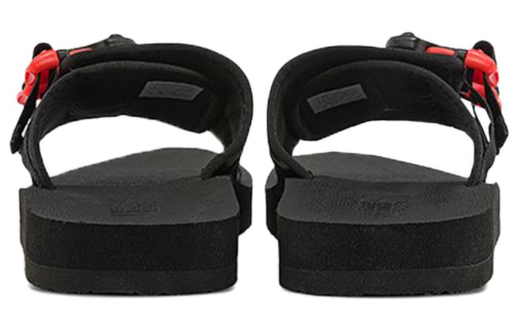 Тапочки (WMNS) THE NORTH FACE Trekking Base Camp Strap Slides 'Black Red' 819W-IH7, черный — фото 4