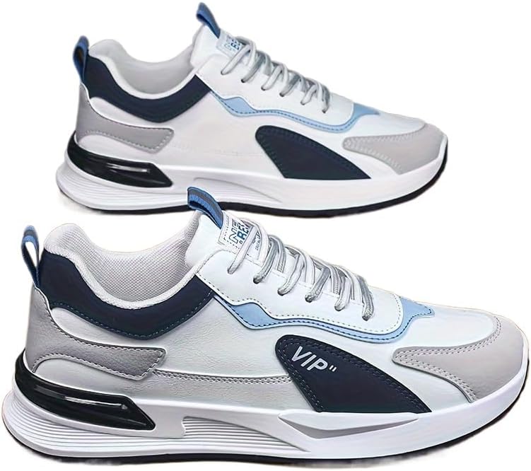 

Модные мужские кроссовки для улицы, с шнуровкой, нескользящие и удобные для бега, для активного отдыха, деловой поездки и всех сезонов Hhhchpm, белый